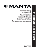 Manta DVD-019 Emperor Uživatelský manuál
