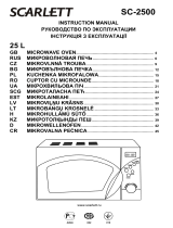 Scarlett SC-2500 Uživatelský manuál