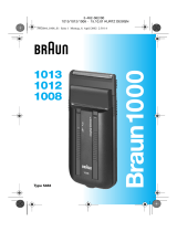 Braun 1013, 1012, 1008, 1000 Uživatelský manuál