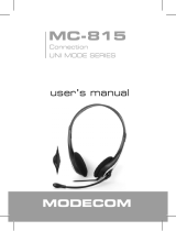 Modecom MC-815 Uživatelský manuál