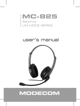 Modecom MC-825 Uživatelský manuál