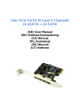 iTEC PCE2SATA Uživatelský manuál