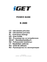 iGET Li-ion, 2600 mAh Uživatelská příručka