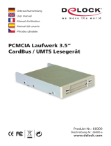 DeLOCK Delock PCMCIA Laufwerk 3.5" CardBus / umts Lesegerat Uživatelský manuál