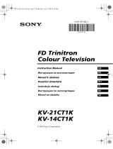 Sony KV-14CT1K Uživatelský manuál