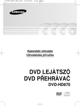Samsung DVD-HD870 Uživatelský manuál