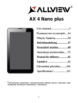 Allview AX4 Nano Plus Uživatelský manuál