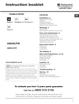 HOTPOINT/ARISTON AQC8 2F7 TM1 (EU) Uživatelská příručka