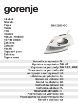 Gorenje SIH 2200GC Uživatelský manuál