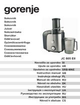 Gorenje JC805EII Uživatelský manuál