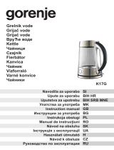 Gorenje K17G Uživatelský manuál