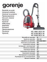 Gorenje VC-T4019 Uživatelský manuál