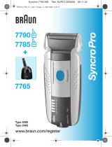 Braun 7790, 7785, 7765, SyncroPro Uživatelský manuál