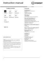 Indesit IDC 75 B (EU) Uživatelská příručka