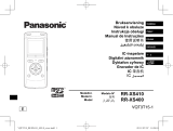 Panasonic RRXS400E Operativní instrukce