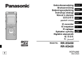 Panasonic RRXS420E Operativní instrukce