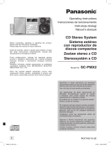 Panasonic SCPMX2 Operativní instrukce