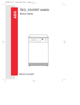 AEG FAV64800W Uživatelský manuál