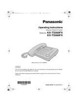 Panasonic KXTS560FX Operativní instrukce