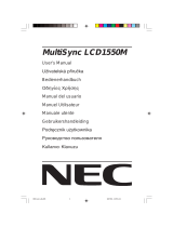NEC MultiSync LCD1550VM Návod k obsluze