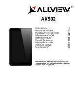 Allview AX502 Uživatelský manuál