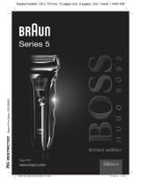 Braun 590cc-4, Series 5, limited edition, Hugo Boss Uživatelský manuál