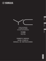 Yamaha YC88 88-Key Stage Keyboard Návod k obsluze