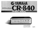 Yamaha CR-840 Uživatelský manuál
