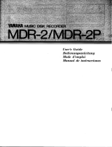 Yamaha MDR-2 Návod k obsluze