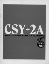 Yamaha CSY-2A Návod k obsluze