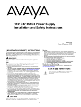 Avaya 1151C1/1151C2 Uživatelský manuál