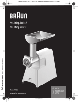Braun Multiquick 5 G 1500 Uživatelský manuál