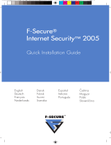 F-SECURE F-Secure Internet Security 2005 Uživatelský manuál