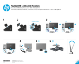 HP Pavilion 25bw 25-inch Diagonal IPS LED Backlit Monitor Uživatelský manuál