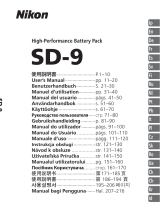 Nikon SD-9 Uživatelský manuál