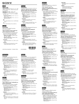 Sony HDR-CX110/L Operativní instrukce