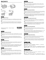 Sony NEX-F3K/B Důležitá informace