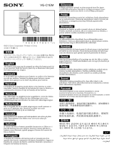 Sony VG-C1EM Důležitá informace