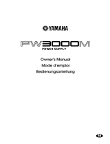 Yamaha PW3000M Uživatelský manuál
