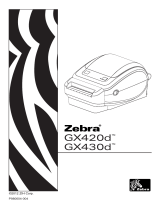 Zebra GX420d Rychlý návod
