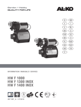 AL-KO HWF 1400 Inox mit 5 Laufrädern, 6000 L/h, Uživatelský manuál