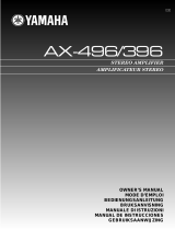 Yamaha AX-496/396 Uživatelský manuál