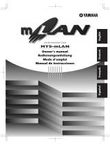 Yamaha MY8-MLAN Uživatelský manuál