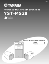 Yamaha YSTMS28 Uživatelský manuál