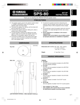 Yamaha SPS-80 Návod k obsluze