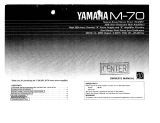 Yamaha M-70 Návod k obsluze