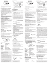Yamaha TD-2 Uživatelský manuál
