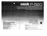 Yamaha P-520 Návod k obsluze