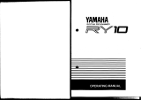 Yamaha RY10 Návod k obsluze