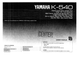 Yamaha K-540 Návod k obsluze
